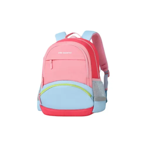 Dr.Kong Student Backpacks Peach Pink And Blue