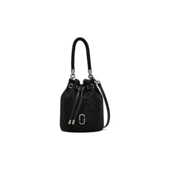 MARC JACOBS Aluminum-Combined Glass Bucket Bags Shoulder Bag Crossbody Bag Handbag Mini Women's Black