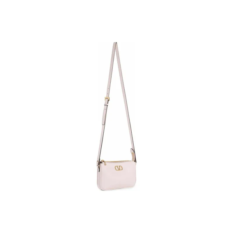 Valentino Calfskin Crossbody Bag, Shoulder Bag Women's Pink-2