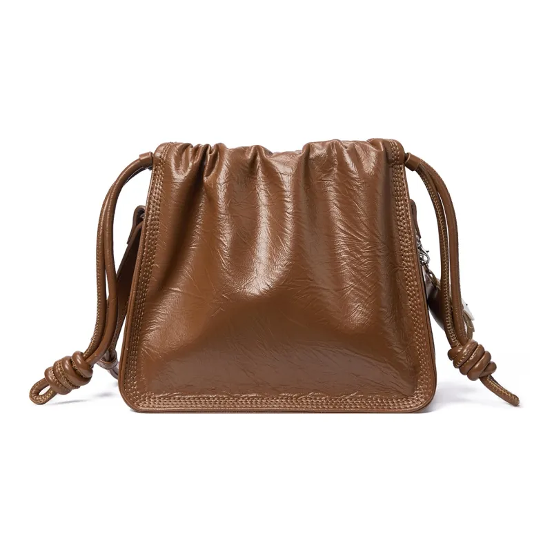 RED DRAGONFLY PU Leather Shoulder Bag Crossbody Bag Regular Women's Brown/Black-3