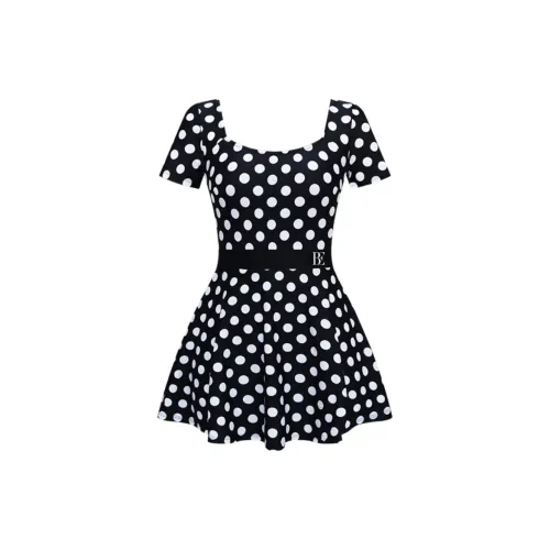 BALNEAIRE Swim Dresses & Skirts Women's Vintage Polka Dot