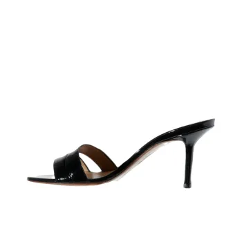 FRANCESCO RUSSO Slide Slippers 7.5cm Women's Black