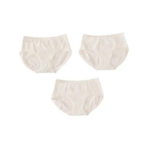 LoveEsteem 레이스 Trims 작은 꽃 + 레이스 Trims 골지 + 플랫 허리둘레 오트 면 여성 삼각팬티