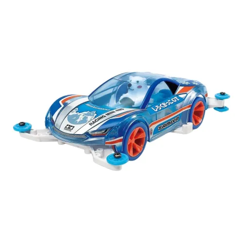 Tamiya Mini 4WD Car MA White Bear Blue Transparent Full Coverage Vehicle Model Kits