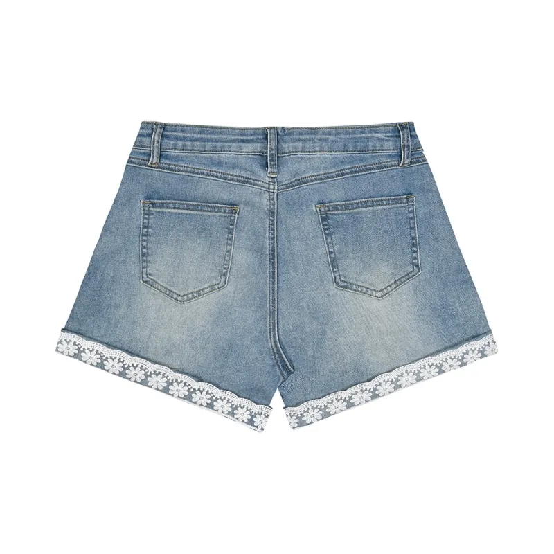Umoumo Denim Shorts Women's Blue-1