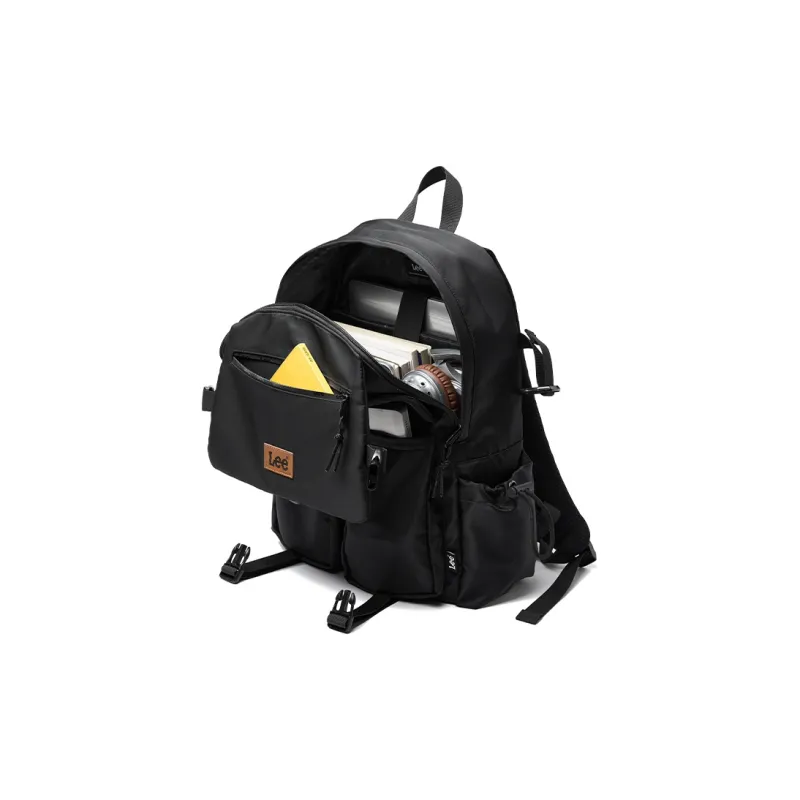 Lee Oxford Backpacks Backpack Unisex Black/Khaki/Alpine Green-2