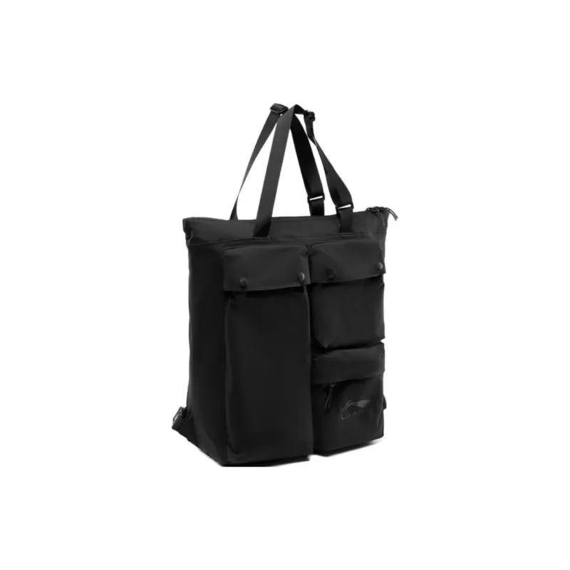 LiNing Polyamide With Spandex Backpack Unisex Black-1