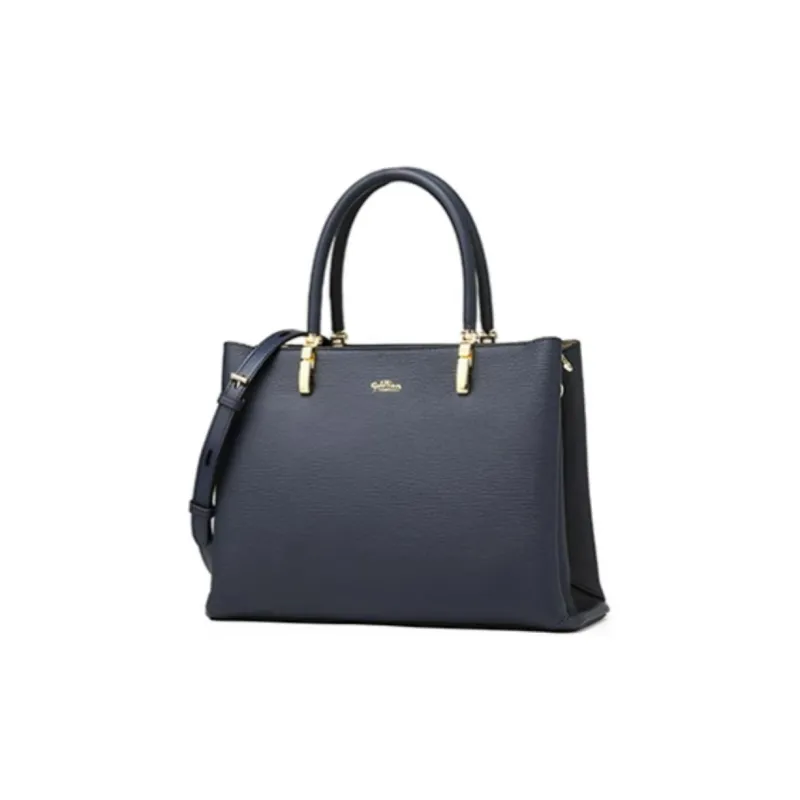 GOLDLION Cow Leather Bonded Synthetic Leather Portable Crossbody Bag Shoulder Bag Women's Blue/Black/Apricot-12