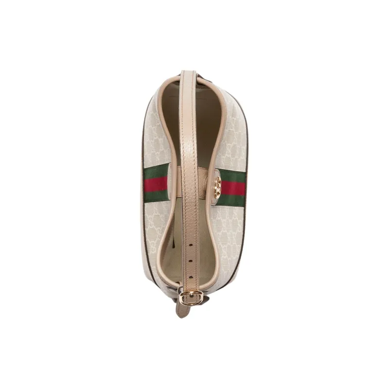 GUCCI GG Supreme Canvas Handbag Shoulder Bag Small Size Women's Beige & White-5