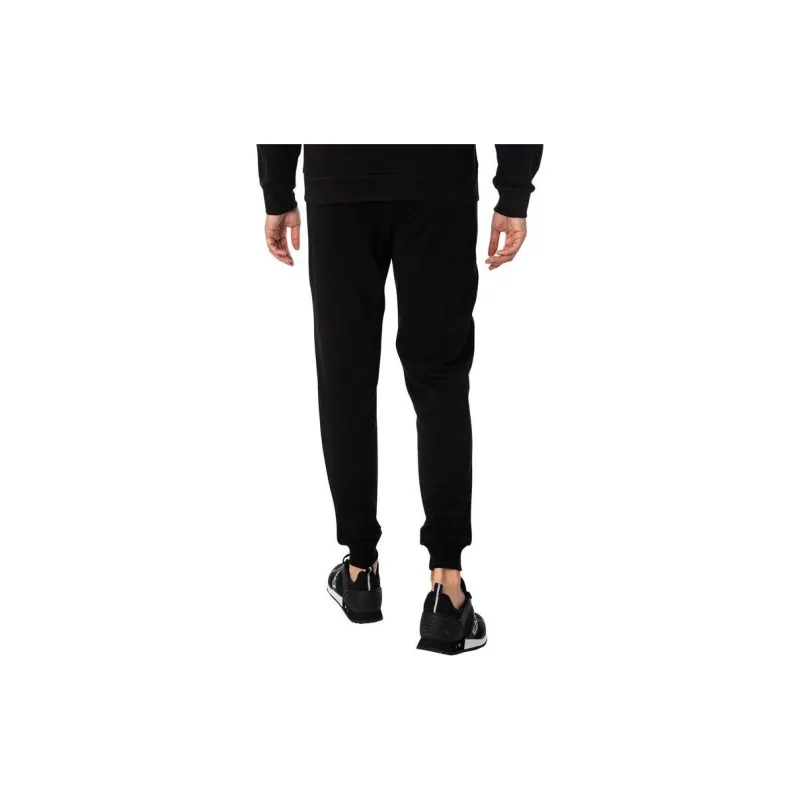 EMPORIO ARMANI EA7 SS24 Knitted Sports Pants Men's Black-1