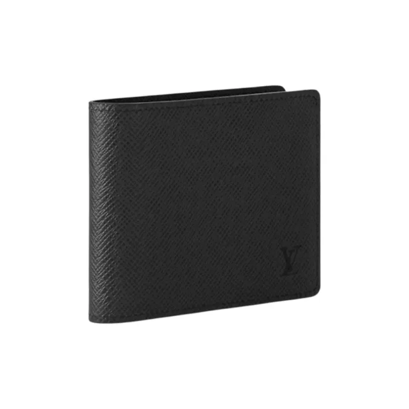 LOUIS VUITTON Multiple Wallet 3 Card Slot Taiga Black-2