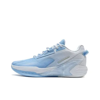 XTEP Spirit Strike Cushioning, Wear Resistant Low Top Basketball Shoes Men's White Blue