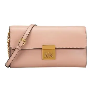 MICHAEL KORS Mindy Smooth Leather Shoulder Bag Crossbody Bag Women's Dusty Pink
