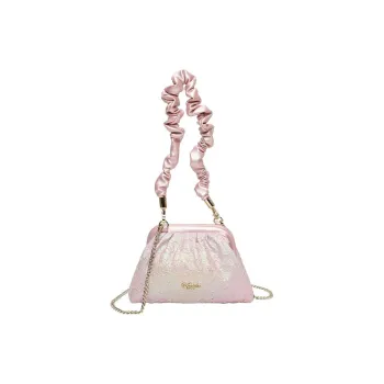Vendula Metal Crossbody Bag, Shoulder Bag Women's Pink