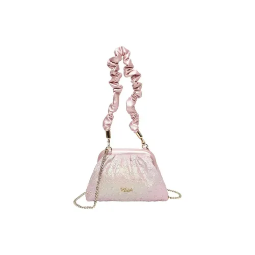 Vendula Metal Crossbody Bag, Shoulder Bag Women's Pink