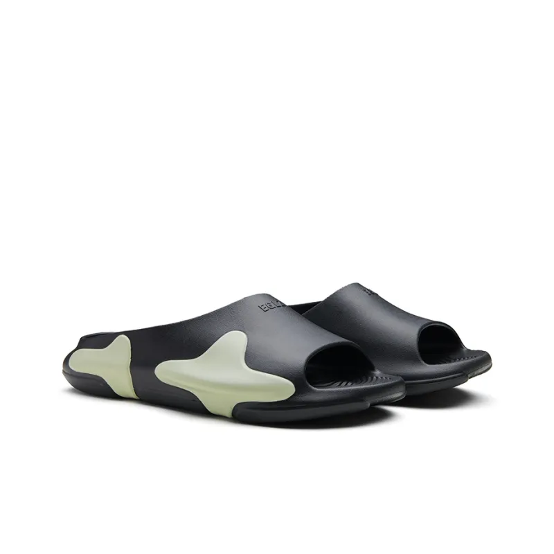 EQLZ EQUALIZER Oasis Sports Slippers Unisex Raven Black-2