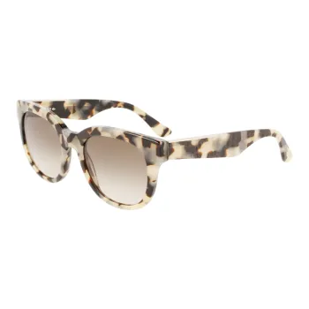 LACOSTE Plate Frame Square Sunglasses Women's White