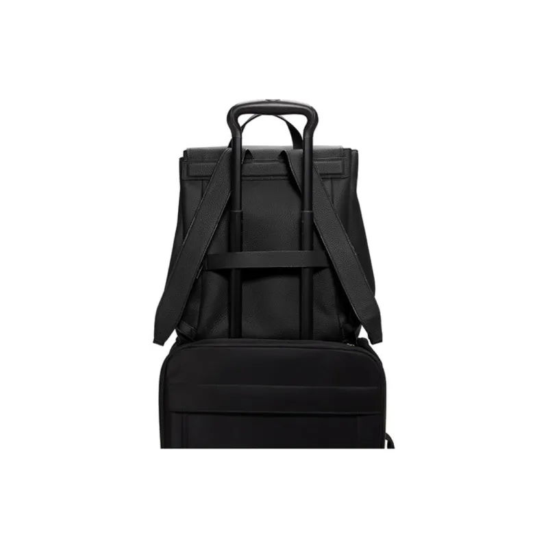 TUMI Cow Leather Backpack Medium Size Women's Gray & Black-2