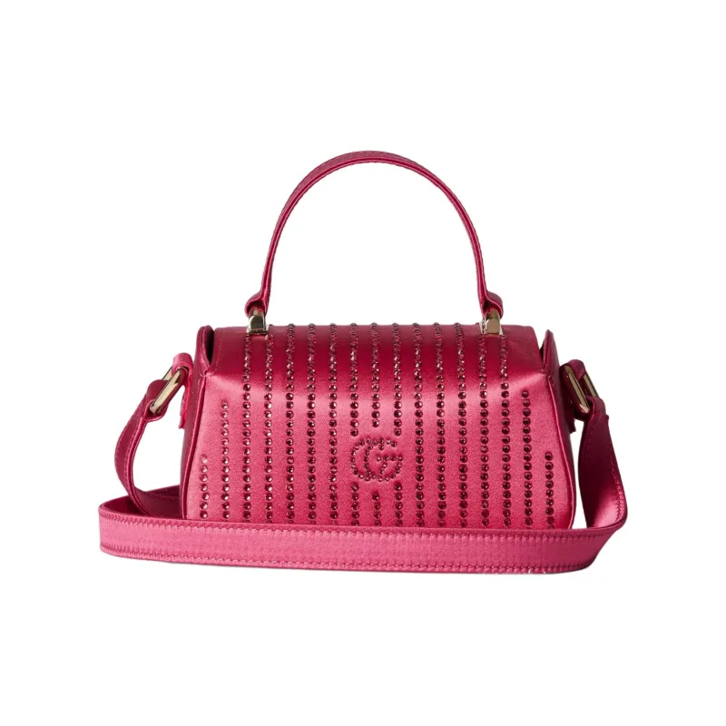 GUCCI Silk Satin Shoulder Bag Crossbody Bag Handbag Kids' Pink-3