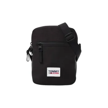 Tommy Hilfiger Recycled Polyester With Polyurethane Shoulder Bag Crossbody Bag Regular Unisex Black