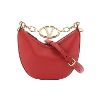 Valentino GARAVANI Lamb Leather Crossbody Bag Shoulder Bag Mini Women's Red
