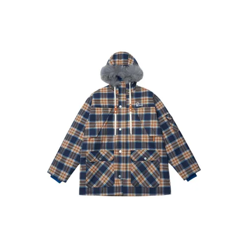 Penfield Down Jackets Men Blue Plaid