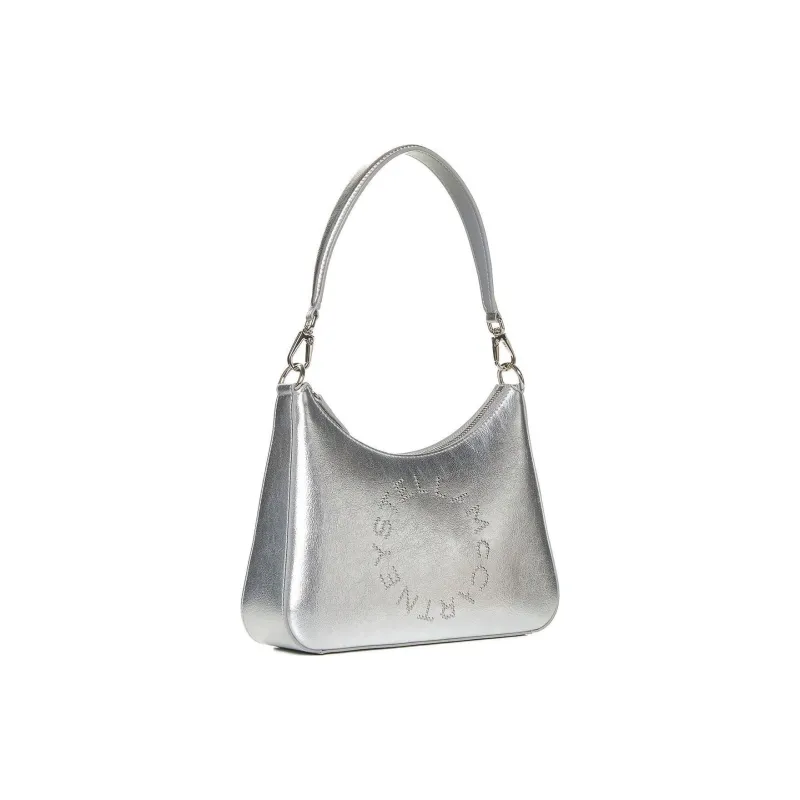 Stella McCartney Logo Detailed Metallic Shoulder Bag-1