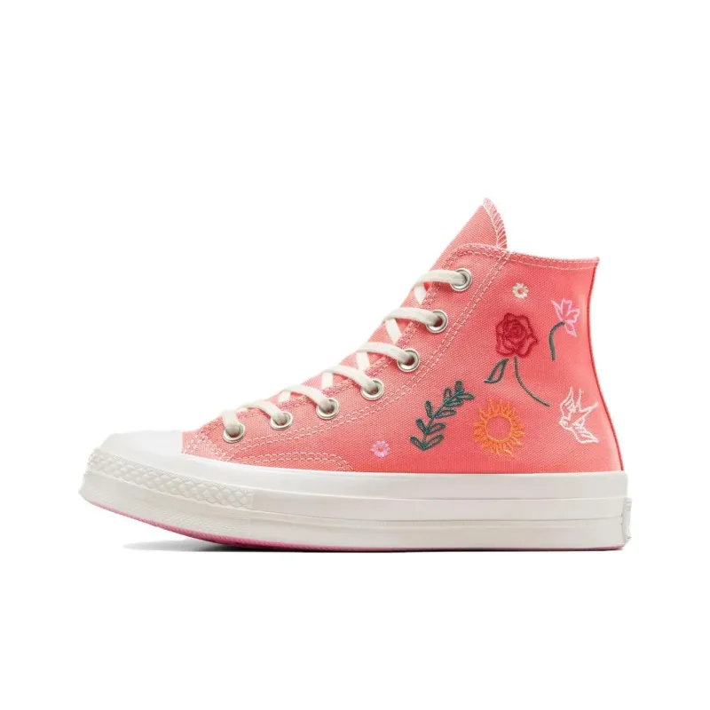 Converse Chuck 70 Non slip Lightweight High Top Canvas Shoes Women's Watermelon Mud-0