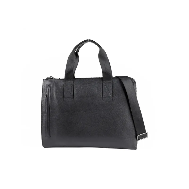 DOSRFINI Genuine Leather Cow Leather Handbag Laptop Bag Briefcase Men's-1