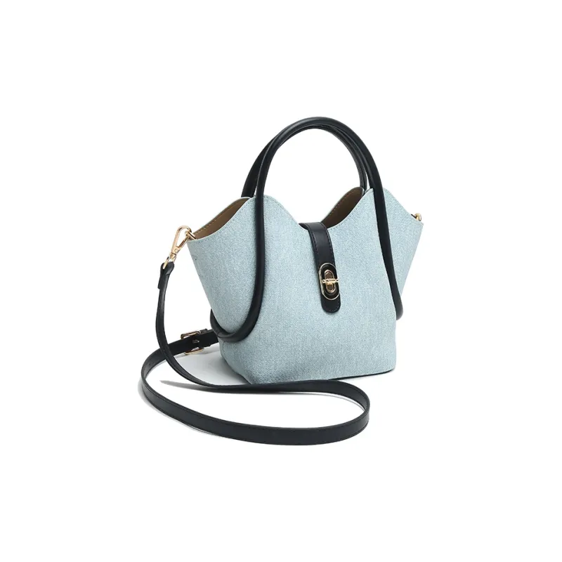 Carit&Koty Fabric Bucket Bags Shoulder Bags Handbags Regular Women's Blue-1