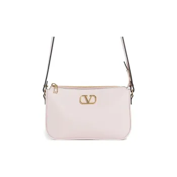 Valentino Calfskin Crossbody Bag, Shoulder Bag Women's Pink