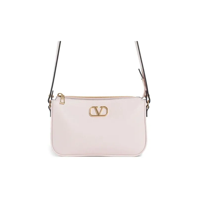 Valentino Calfskin Crossbody Bag, Shoulder Bag Women's Pink-0