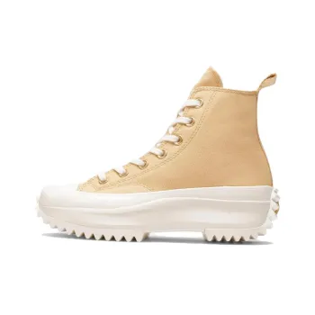 Converse Run Star Hike Slip-Resistant Height Increasing High-Top Canvas Shoes Unisex Yellow