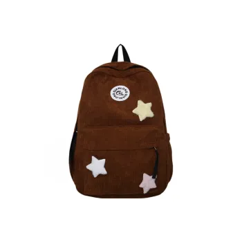 BRABOSTON Corduroy Backpack Unisex Brown/black/blue/white
