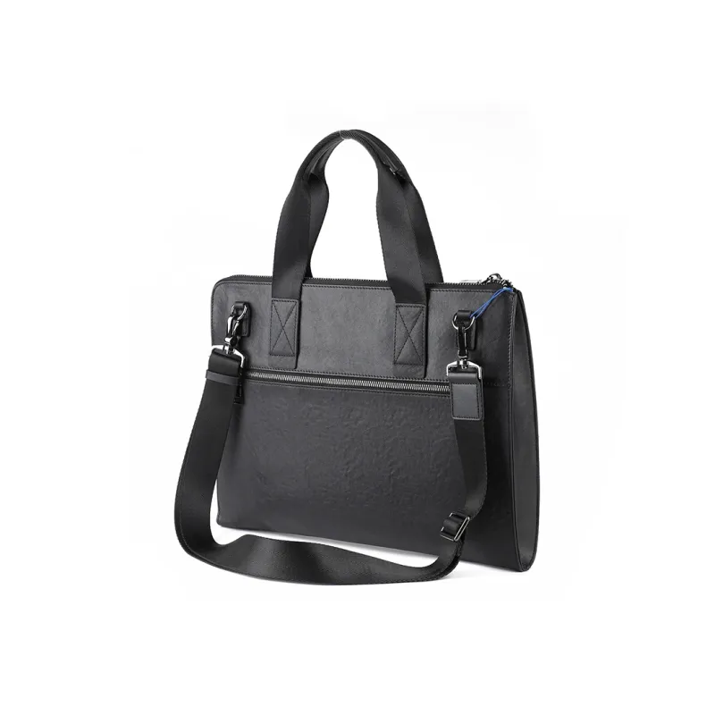DOSRFINI Genuine Leather Cow Leather Handbag Laptop Bag Briefcase Men's-2