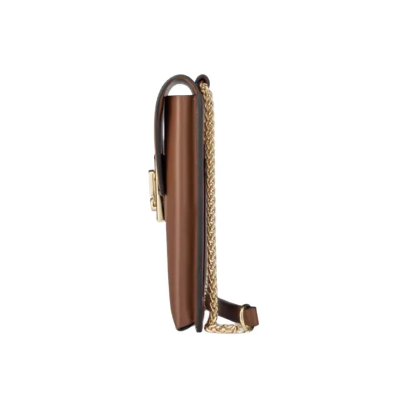 SAMSONITE Cow Leather Cell Phone Pouch Women's Brown-2