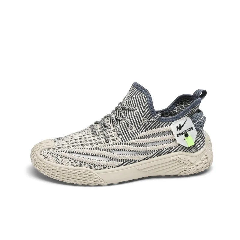 Binary Low Top Running Shoes Men's Gray-2