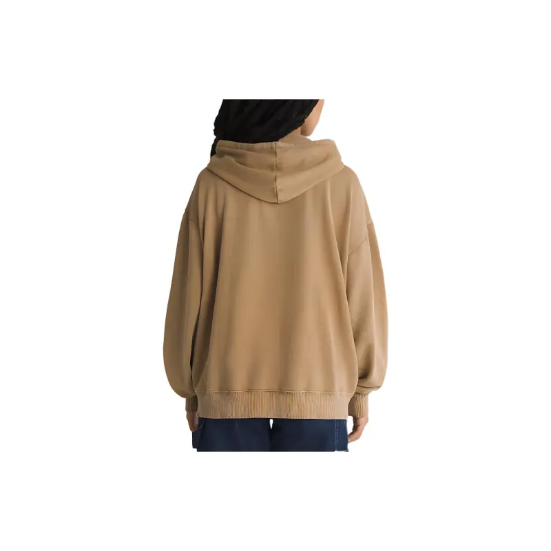 Vans Everyday Oversized Full Zip Hoodie Jackets Coats Women's Otter Color-1