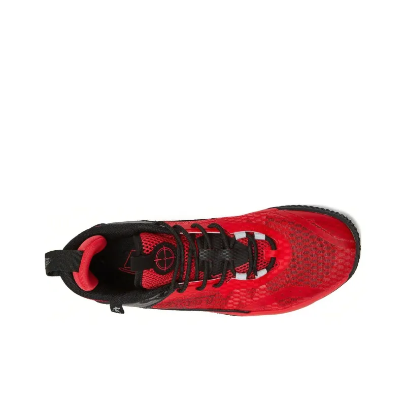 AND1 Cushioning Anti-Slip And Wear-Resistant Breathable Support Mid-Top Basketball Shoes Unisex Red-2