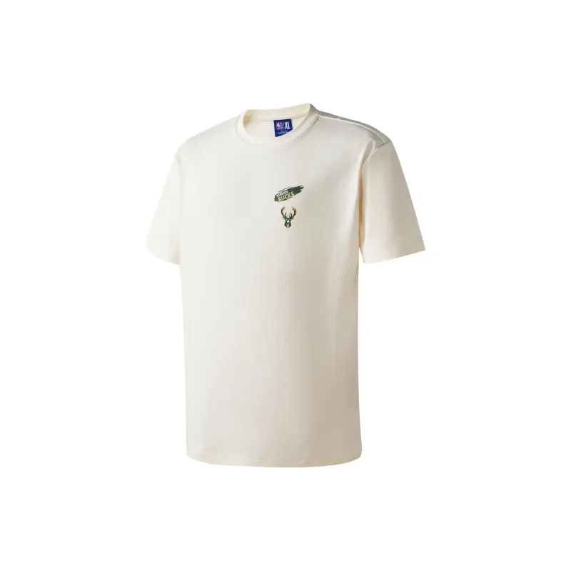 NBA Milwaukee Bucks T Shirts Unisex Ecru-1