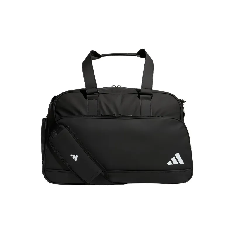 Adidas Polyurethane Boston Bag Golf Bag Gym Bag Medium Size Men's Black-0