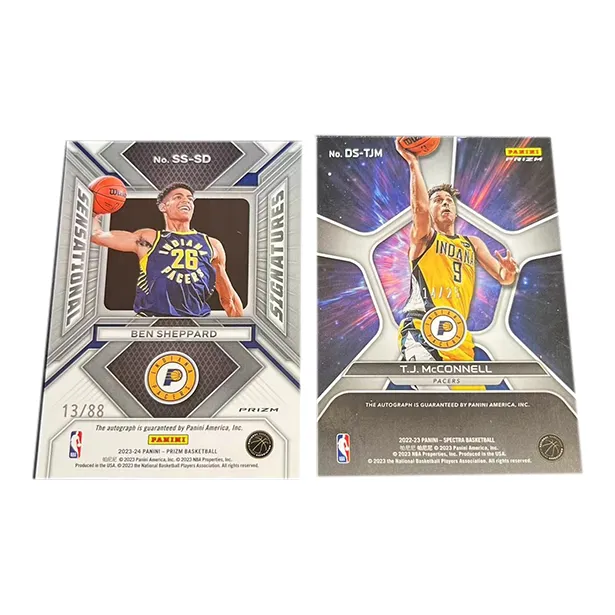 PANINI TJ McConnell Ben Shepard Star Card Pass Sports Cards 2 Pcs-1