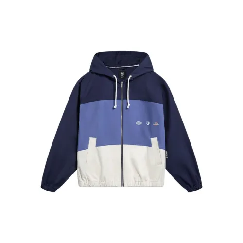 LINING Jackets Men Deep Battleship Blue/Starry Sky Blue/Off-White