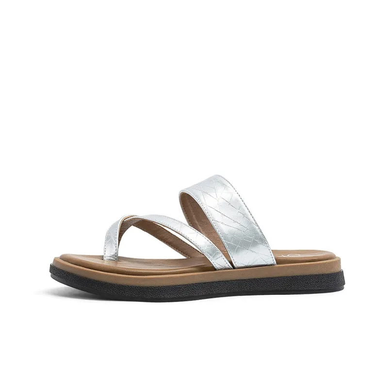 OMS Slide Slippers Women's Black/Silver-6