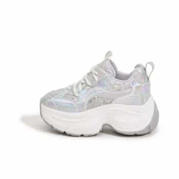 Milan Love Song Wear-Resistant Breathable Water-Resistant Slip-Resistant Low-Top Chunky Sneakers Women's