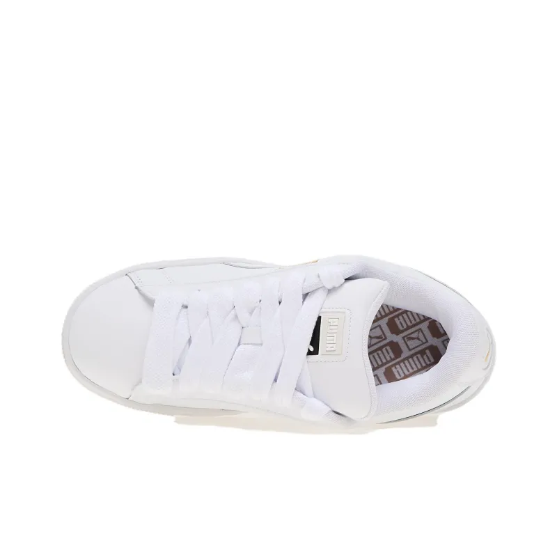 PUMA Suede Xl Non slip Lightweight Low Top Skateboard Shoes Unisex White-2
