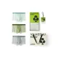 Cyan Blue+Fruit Green+Light Gray