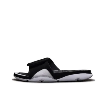 Jordan Hydro Slip Resistant Abrasion Resistant Slide Slippers Men's Black White
