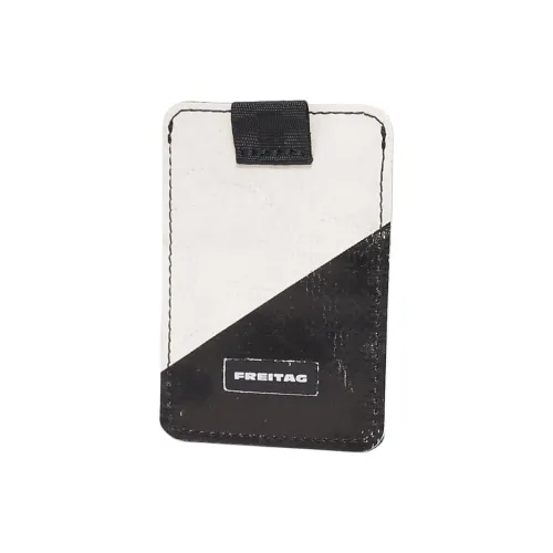 FREITAG Card Holders Light Gray With Coal Black Accents