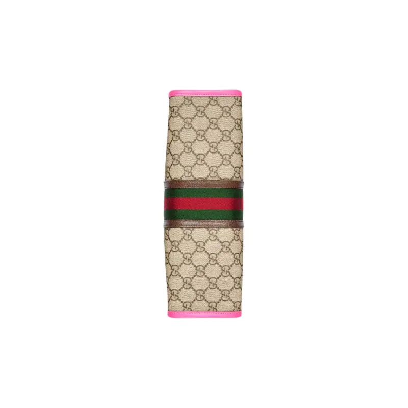 GUCCI Ophidia Canvas Bag, Toiletry Bag, Clutch Unisex Beige & Ebony-5